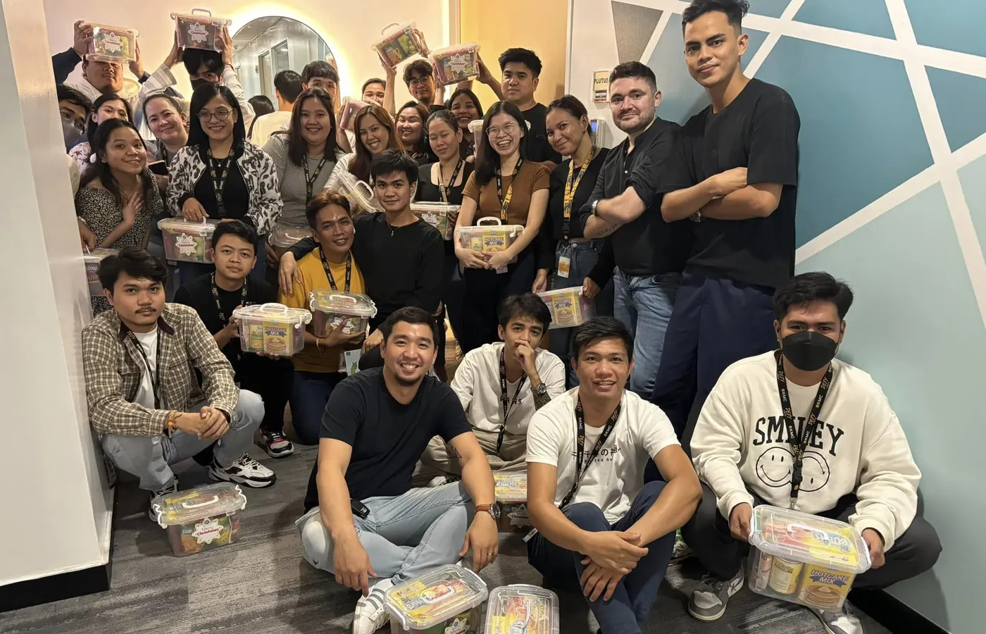 The teamsoffshore team together at the Philippines office